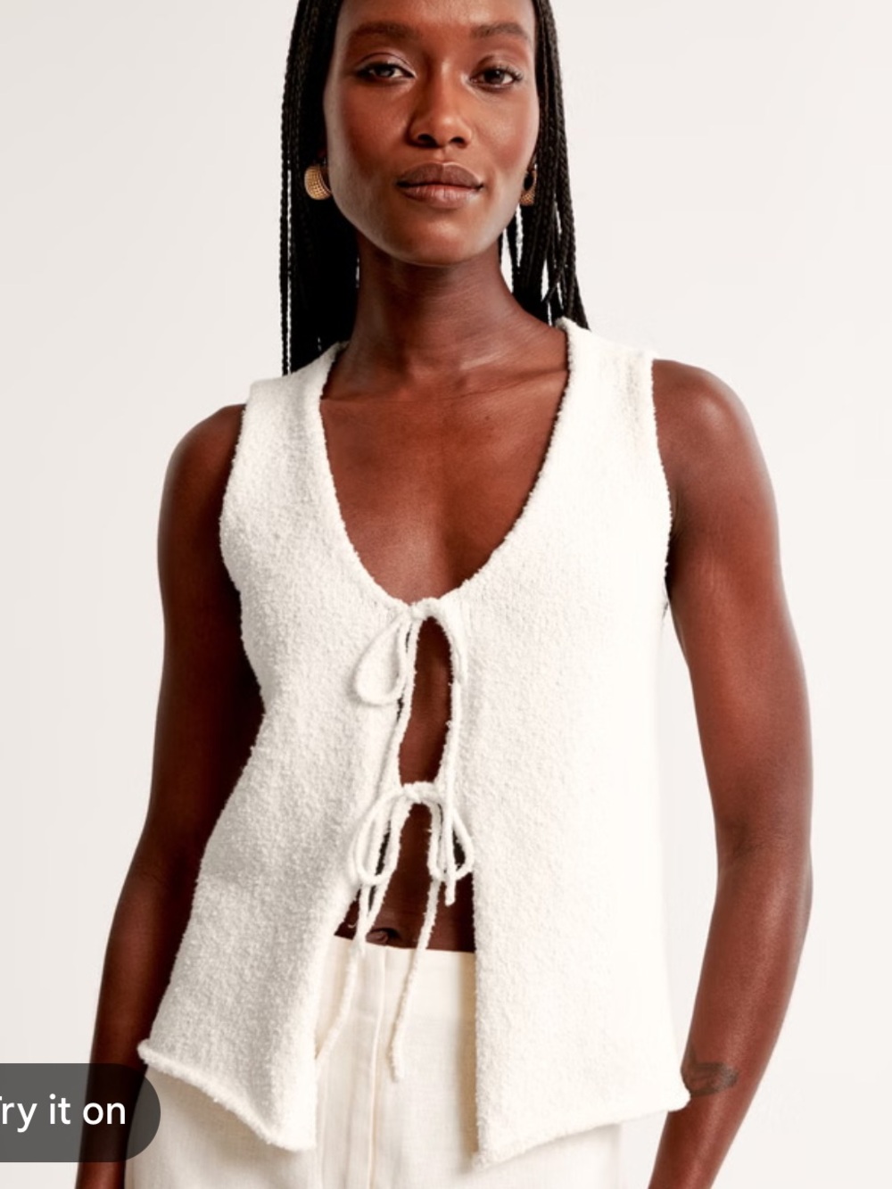 Abercrombie & Fitch Mara Textured Vest 🐰